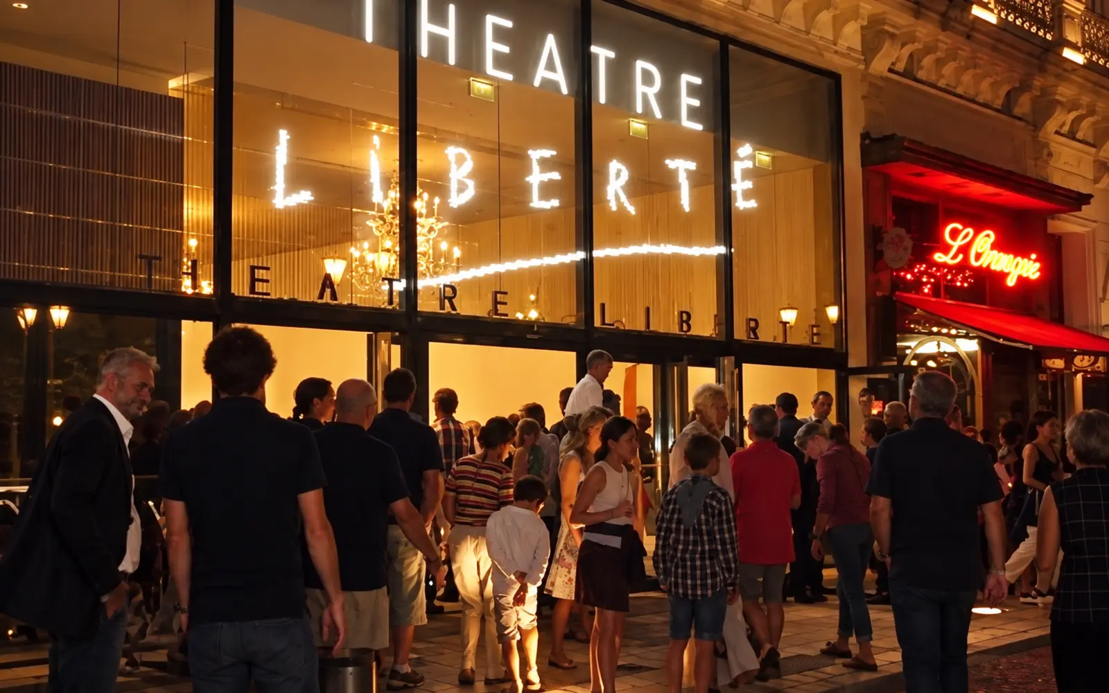 La place de la Liberté y la ciudad alta